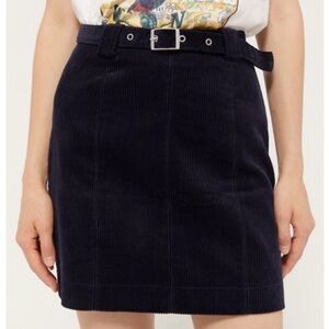 Urban Outfitters Navy Corduroy Skirt